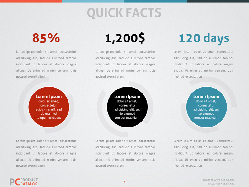 Product Catalog PowerPoint Template, Presentation Templates